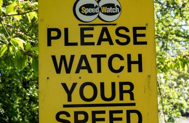 speed watch sign