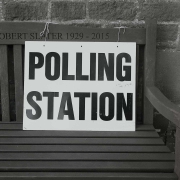 Poll Station sign